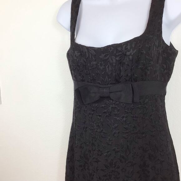 NANETTE LEPORE Vintage Sleeveless Brocade Empire Waist Midi Sheath Dress - Picture 3 of 7